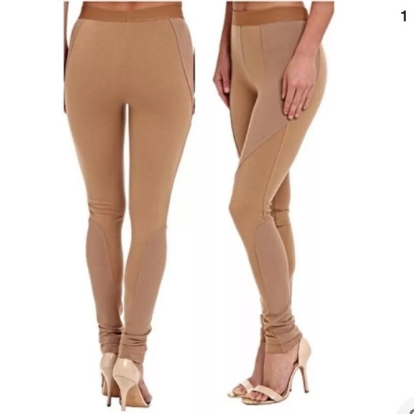 BCBGMaxazria, Lewis Ponte, camel riding leggings - Picture 1 of 9